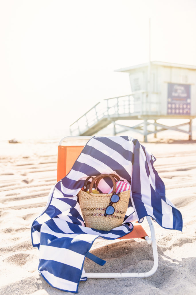 The Perfect Beach Towel Tag: The Perfect Beach Towel - Blue